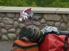 For luck with Wind Gods, a Wind Velocity Indicator...also for deflecting cars