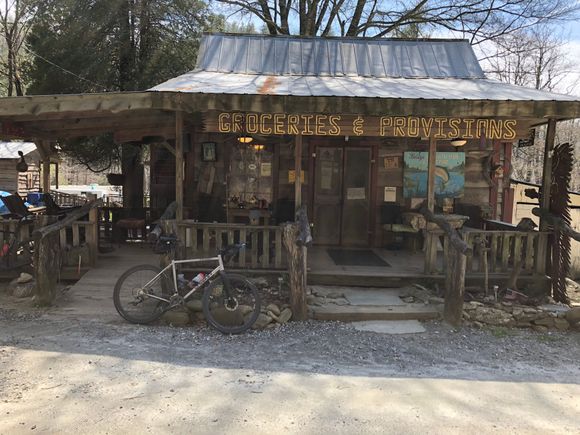 Betsy’s store with my Lynskey in front