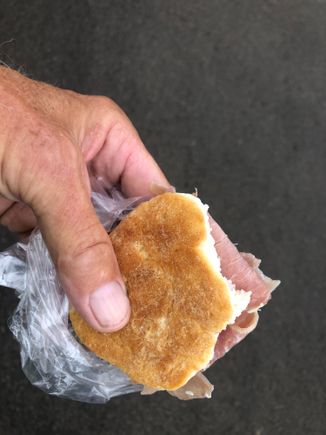 Hard for me to pass up a country ham biscuit 