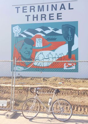 New mural in the port.