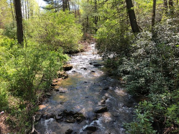 Nice stream just before a 15% Hill.