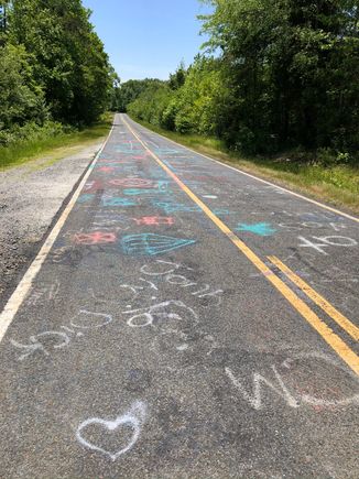Road art.