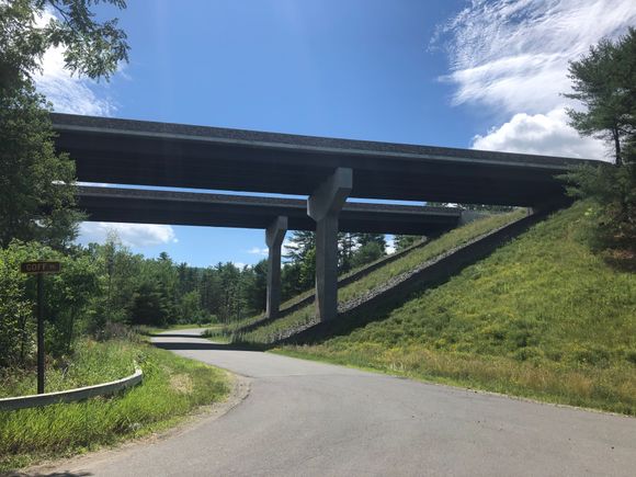 The under belly of I87 west of Westport. 