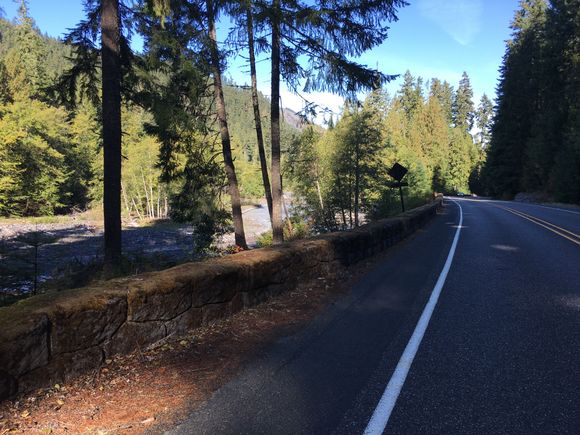 Some of the drainage to keep water off the road from winter’s streams
