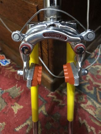 Weinmann 610 for the front with new Koolstop pads