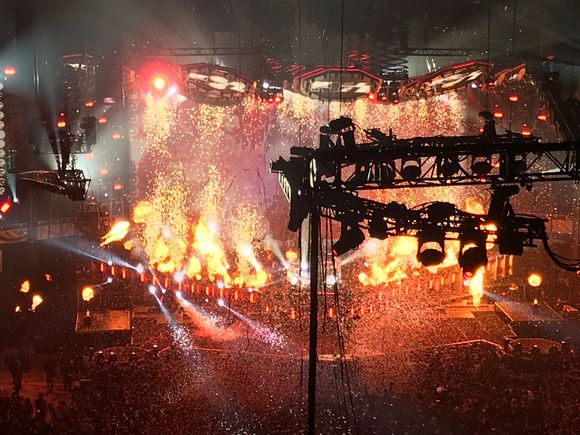 Close to the end of the show