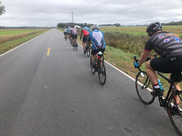 I sat in a pace line today just trying to save some energy 