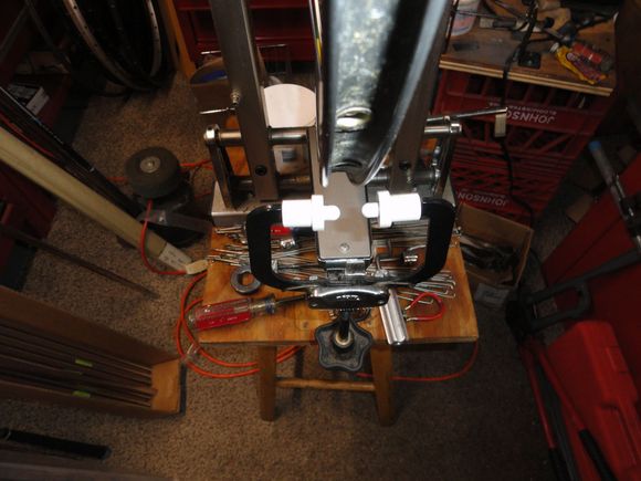 The tools I use for this step: screwdriver, bicycle research driver, and a handful of spoke wrenches.