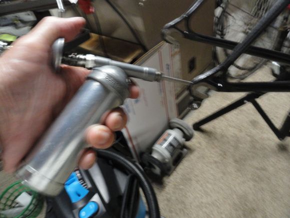 I have a light grease mix in the Dualco gun that I fill the screw opening with
