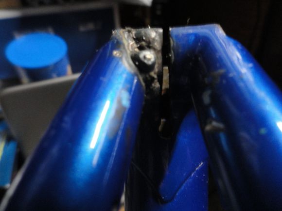 The weld needs to be ground down for a nice smooth finish but it is pretty solid and should not pose a problem going forward.