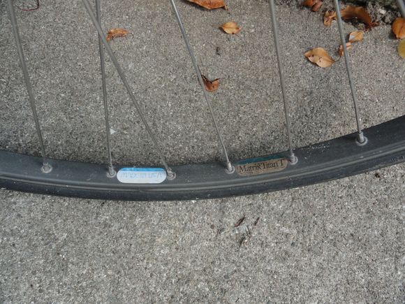Rim labels are ok for being about 35 years old.  I doubt they were ridden for many touring miles. Tire are nothing special but still service-able.