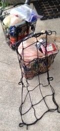 I found an eleastic net but some bungee cords could work as well.