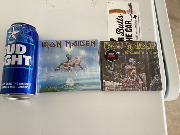 Amazon was just here lol finally have every 1980s Iron Maiden CDs in my collection my life is now complete for now lol. 