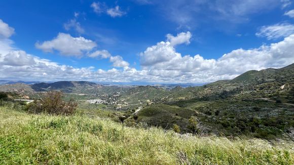 A rewarding view from the top of the Rock Store climb. If you look closely, you can see lots of twists and turns of the road.