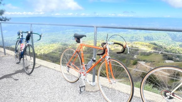 ‘74 Colnago (at least I think that’s the year I heard) with original paint in amazing condition.