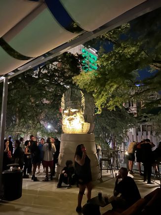 I had to take a break on the outside terrace grab a beer after Municipal Waste. Find my 2 friends and my sister somewhere in the madness lol. 