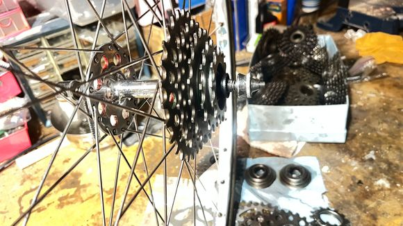 This exercise gets me from a 25t low gear to a 27t—a welcome change for my hilly, loaded commute.