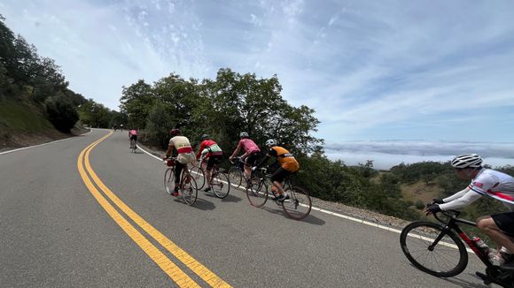 Lots of cool bikes to ogle at at the top. I missed being able to go inside the Lick Observatory which is still under repair after suffering roof damage from strong winds this past fall/winter.