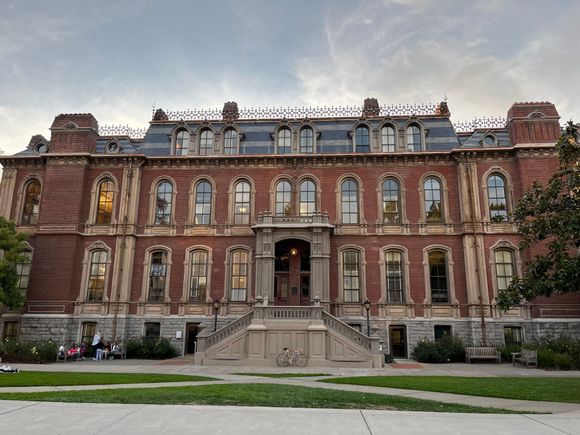 On my way back home, I meandered through the UC campus, avoiding strikers. Here I stopped at South Hall--built in 1873, it is the older surviving building on campus. 