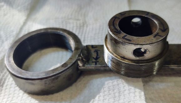 Wit the Stop removed from the tool.