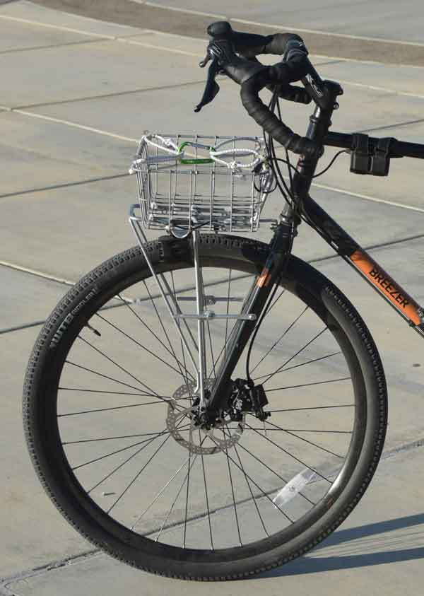 front bike rack basket