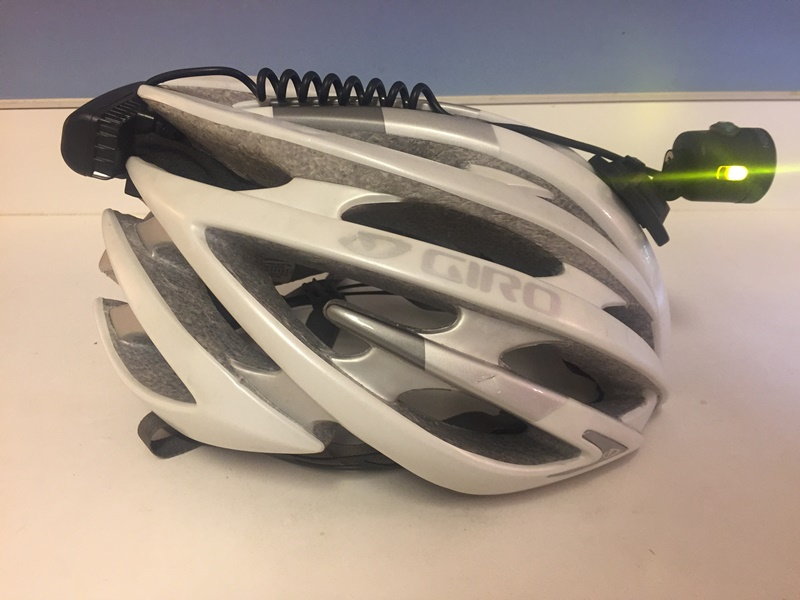 helmet mounted bike light