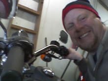 me on my buddies 2001 superglide, cant wait till snow disappears