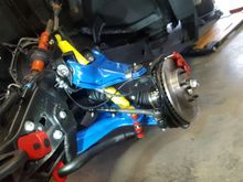 Drivers side adjusted to norm.
Passenger side upper ball joint just wont drop in , coming in at terrible angle. 