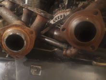 The one on the left is passenger side header. Also there were cracks on the #2 cylinder tube and where the camr together.