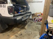 Bumper on and bolted up