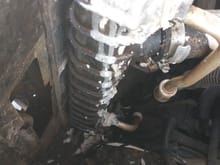 Someone has tried to "fix" the radiator