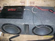 2 12 inch kenwoods 1600 watt boss amp
