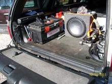 Back re-arranged and sub strapped in