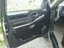 blacked out door panel (drivers side)