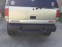 painted the rear bumper
