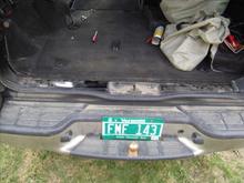 removed lower trunk panel