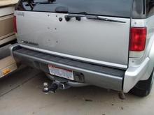 1996 Blazer Tow Receiver ~ I painted the rear bumper and Receiver with some metallic wheel paint.