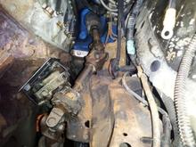 Steering and exhaust need to fit in this space...