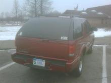 blazer at rest stop rear end