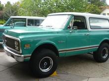 my 72. behind it is a 73 International Scout II.