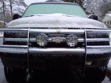 it snowed but its so cold it the abomidable ice blazer