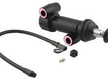 Where I had to file to make the idler arm pivot to fit are in pink.