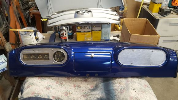 painted the old dash for a shop wall hanger