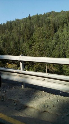 The road through Ural Mountains
