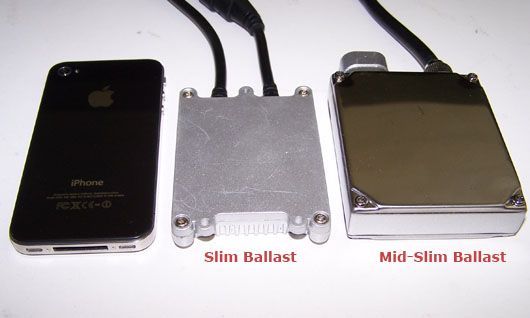 comparing slim ballast and mid-slim ballast size