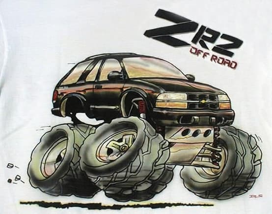 ZR2 Blazer Air Brushing