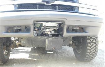 skid plate and bumper trimmed