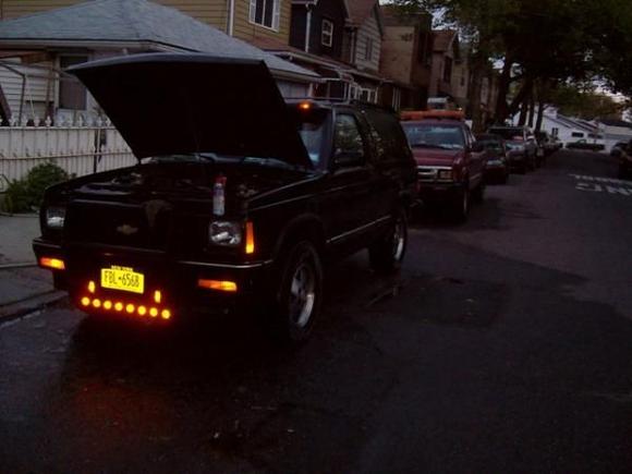 Washed her  and behind there is my dads s10 pickup ls