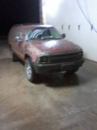 at the car wash after tearing up a few feilds