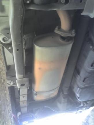 the old exhaust